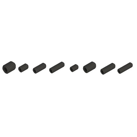 MICRO 100 SET SCREW - M4 X .7 X 10mm Cup Point Blk Alloy 40287